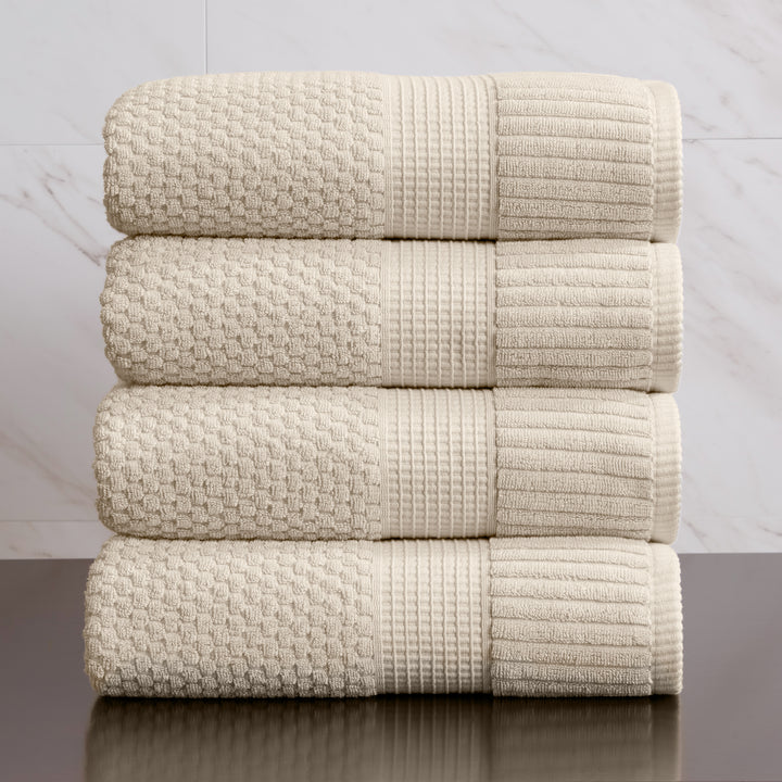 Trinity Collection | 100% Cotton Textured Bath Towel Sets