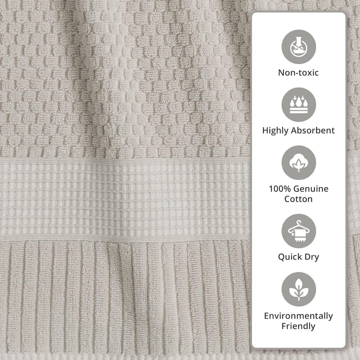 Trinity Collection | 100% Cotton Textured Bath Towel Sets