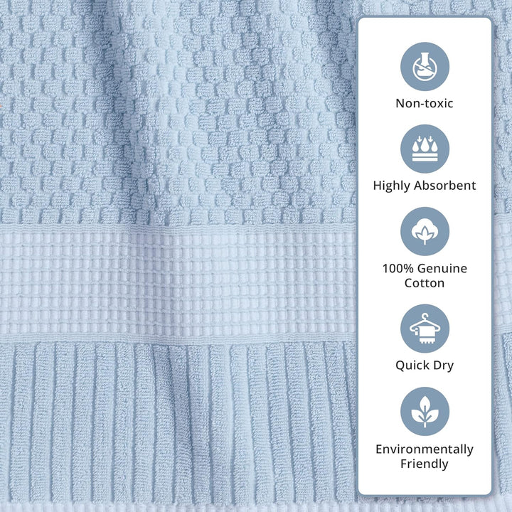 Trinity Collection | 100% Cotton Textured Bath Towel Sets