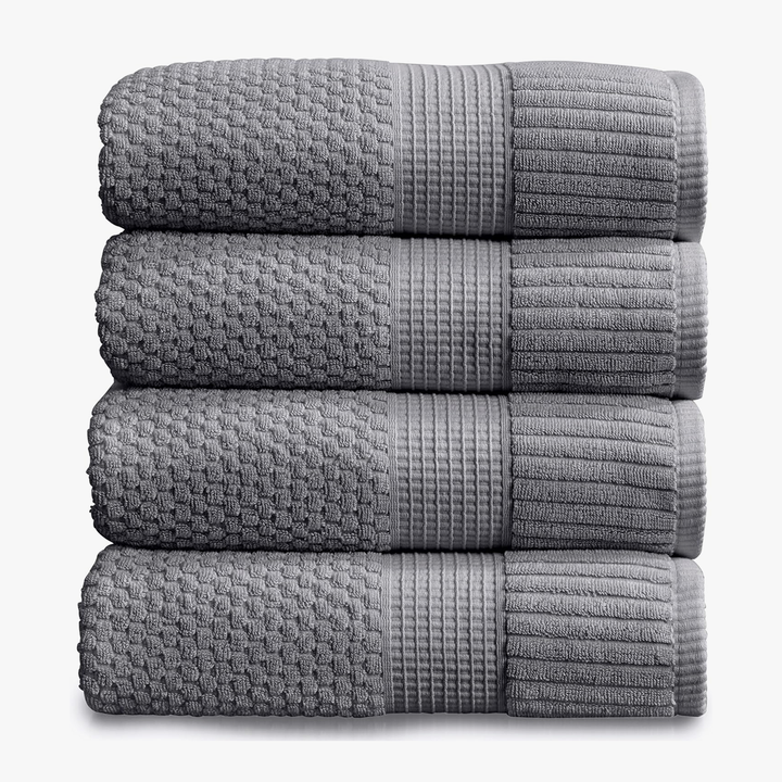 Trinity Collection | 100% Cotton Textured Bath Towel Sets