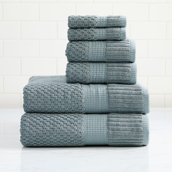 Trinity Collection | 100% Cotton Textured Bath Towel Sets