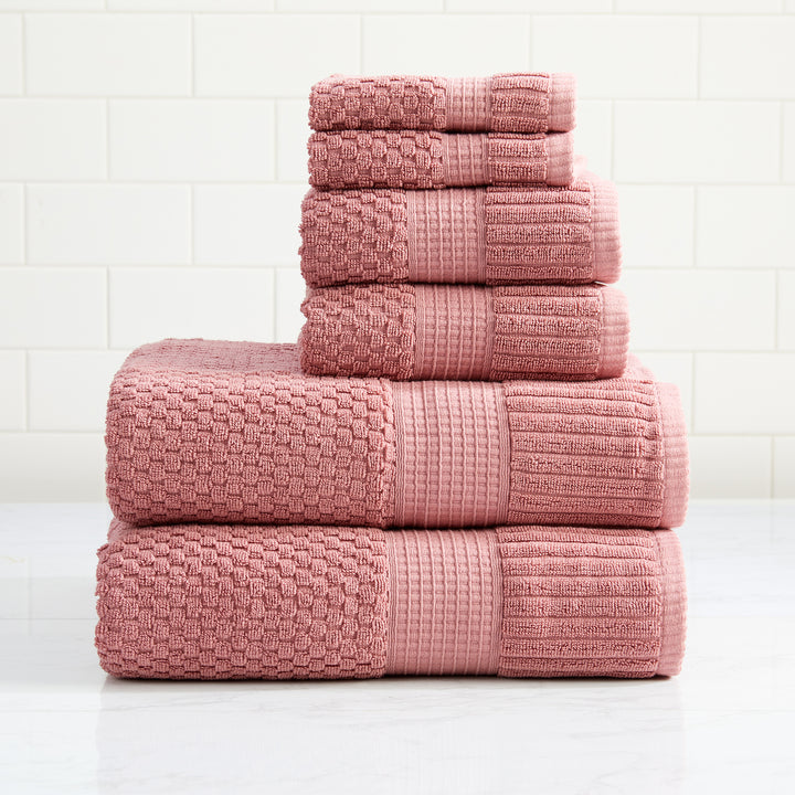 Trinity Collection | 100% Cotton Textured Bath Towel Sets