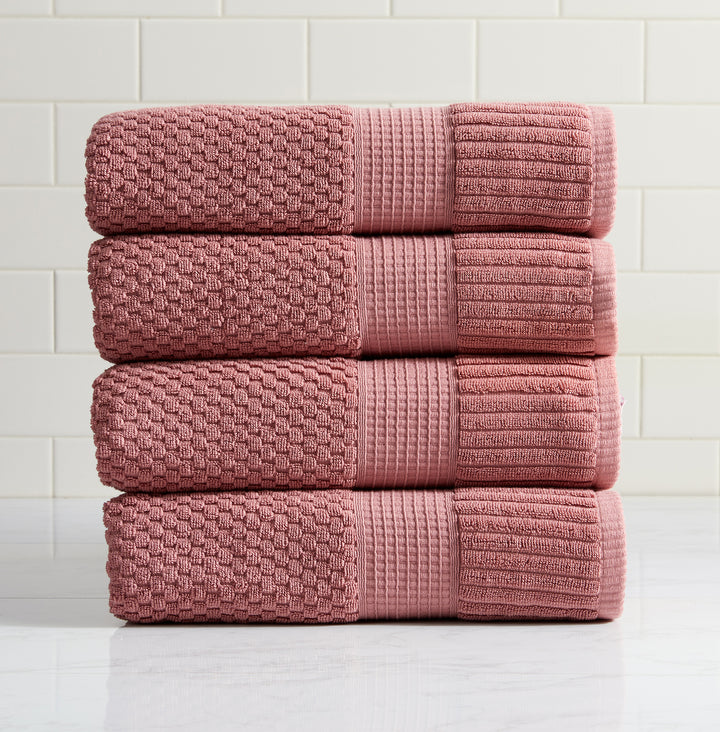 Trinity Collection | 100% Cotton Textured Bath Towel Sets