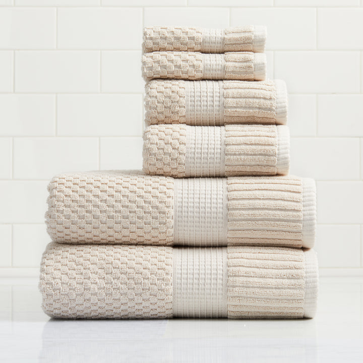 Trinity Collection | 100% Cotton Textured Bath Towel Sets