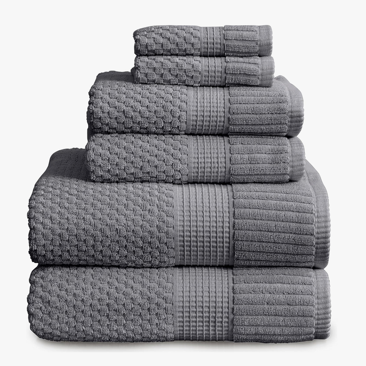 Trinity Collection | 100% Cotton Textured Bath Towel Sets