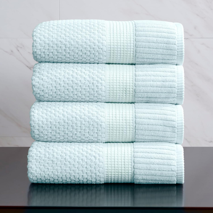 Trinity Collection | 100% Cotton Textured Bath Towel Sets