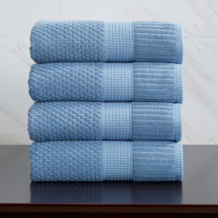 Trinity Collection | 100% Cotton Textured Bath Towel Sets