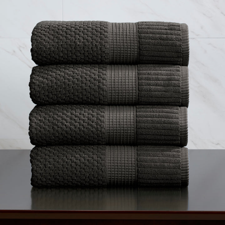 Trinity Collection | 100% Cotton Textured Bath Towel Sets