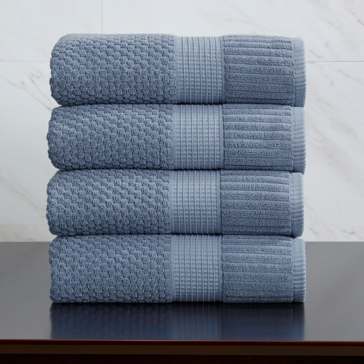 Trinity Collection | 100% Cotton Textured Bath Towel Sets