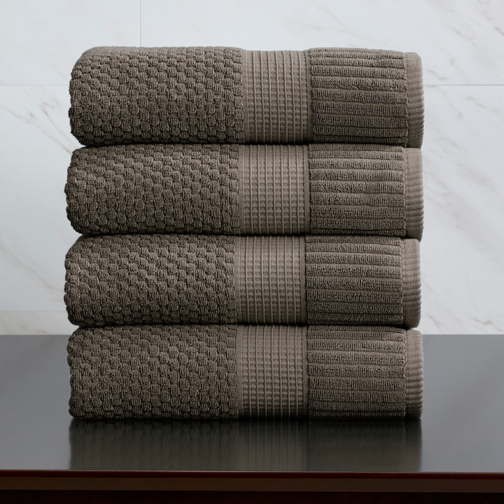 Trinity Collection | 100% Cotton Textured Bath Towel Sets