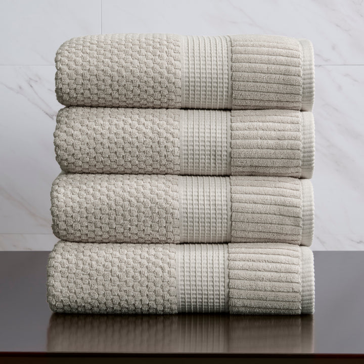 Trinity Collection | 100% Cotton Textured Bath Towel Sets