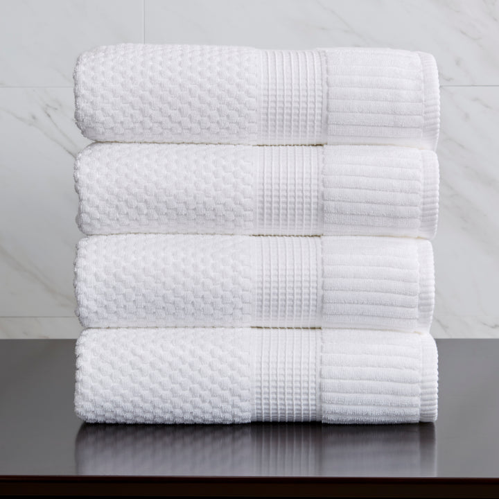 Trinity Collection | 100% Cotton Textured Bath Towel Sets