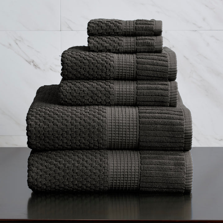 Trinity Collection | 100% Cotton Textured Bath Towel Sets